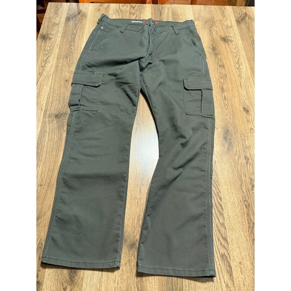 Dickies Pants Mens Size 36 X 30 Green Cargo Pants Straight Leg Flex Regular Fit
